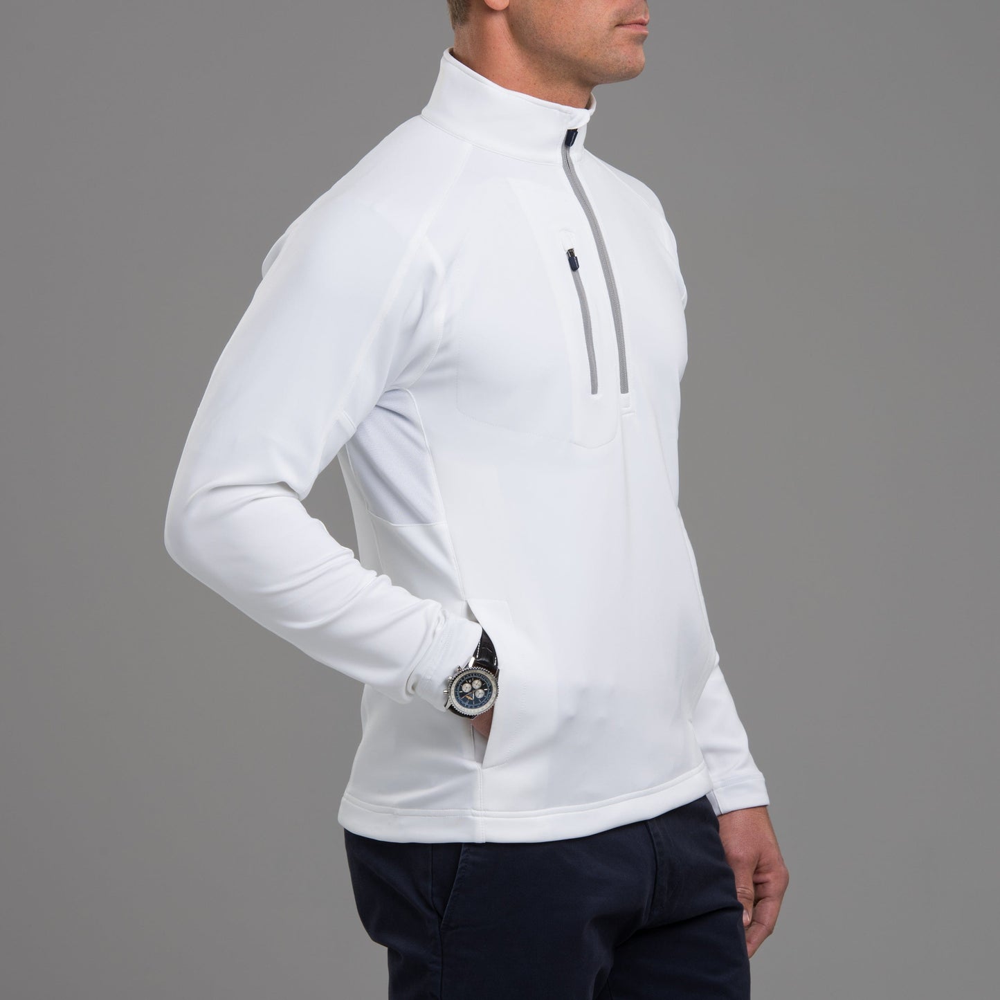 WHITE/METALLIC SILVER