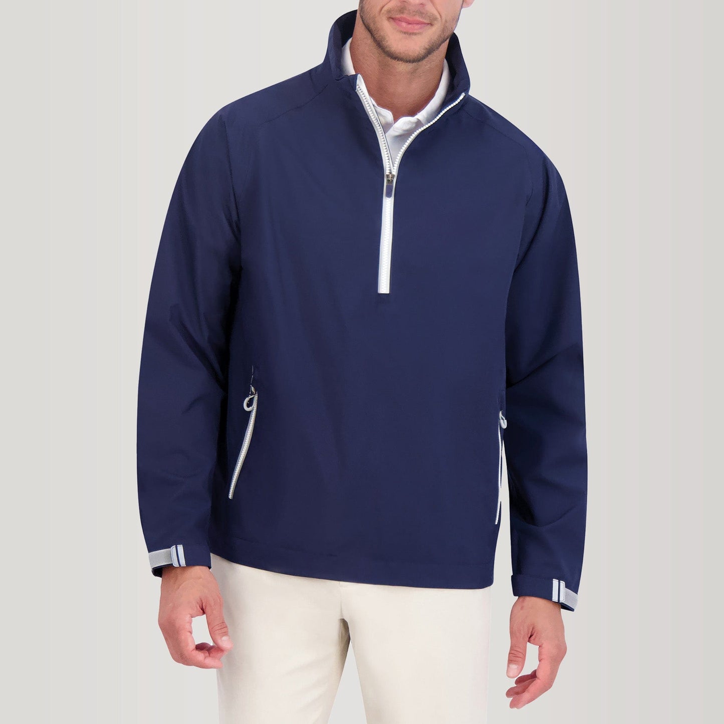 NAVY/METALLIC SILVER