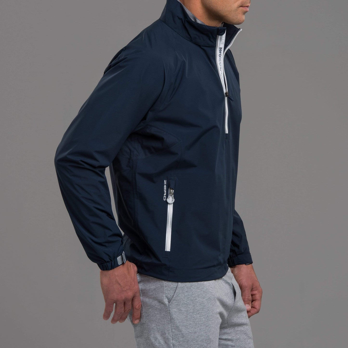NAVY/METALLIC SILVER