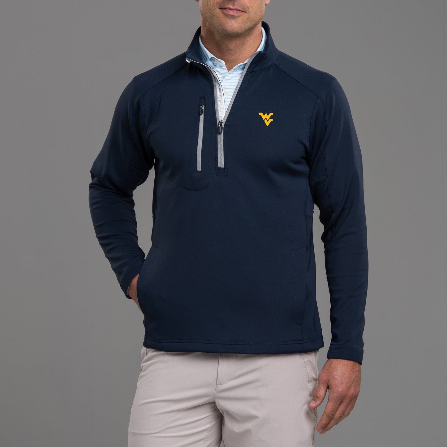 West Virginia University | Z500 1/4 Zip Pullover | Collegiate - Zero Restriction