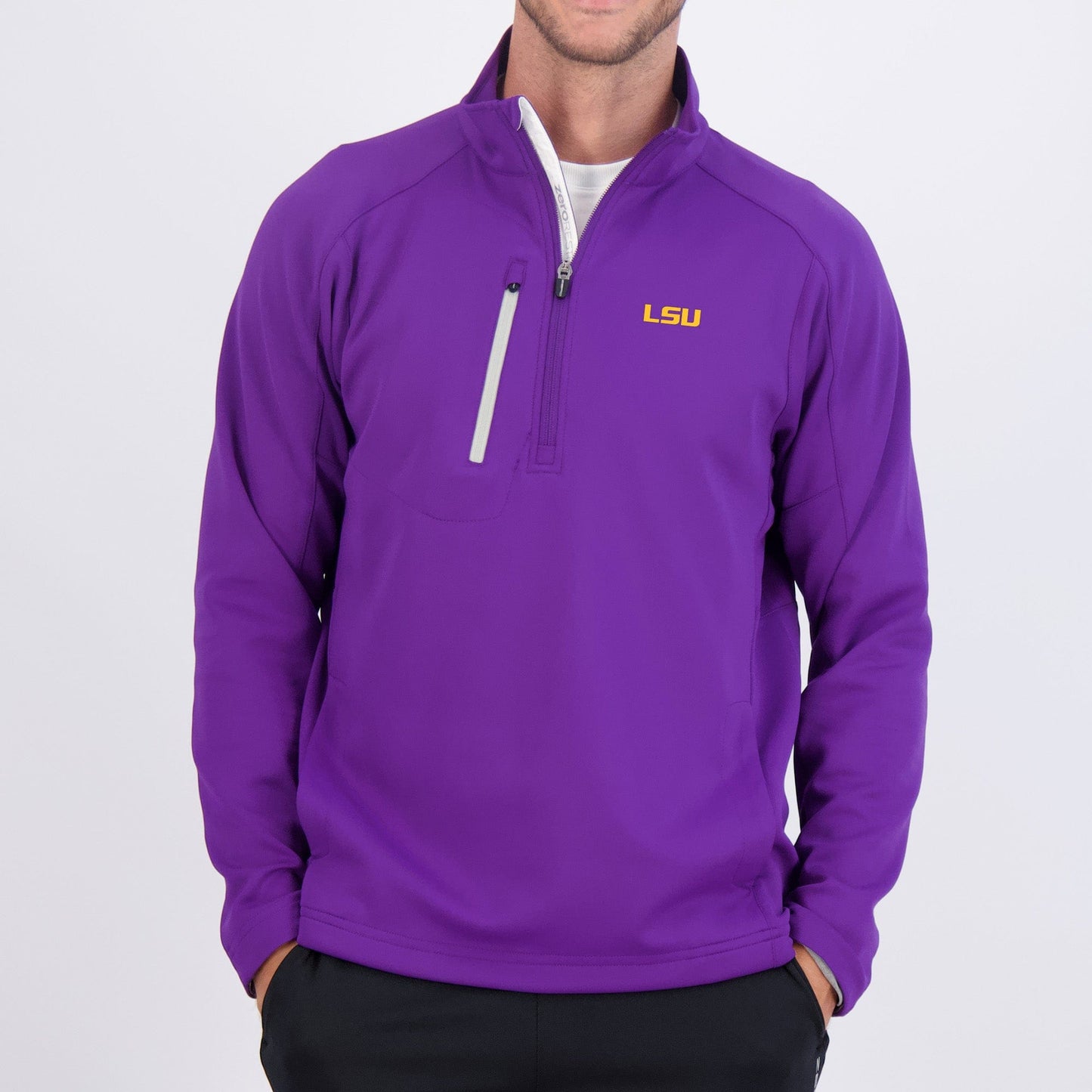 LSU | Z500 1/4 ZIP | Collegiate - Zero Restriction