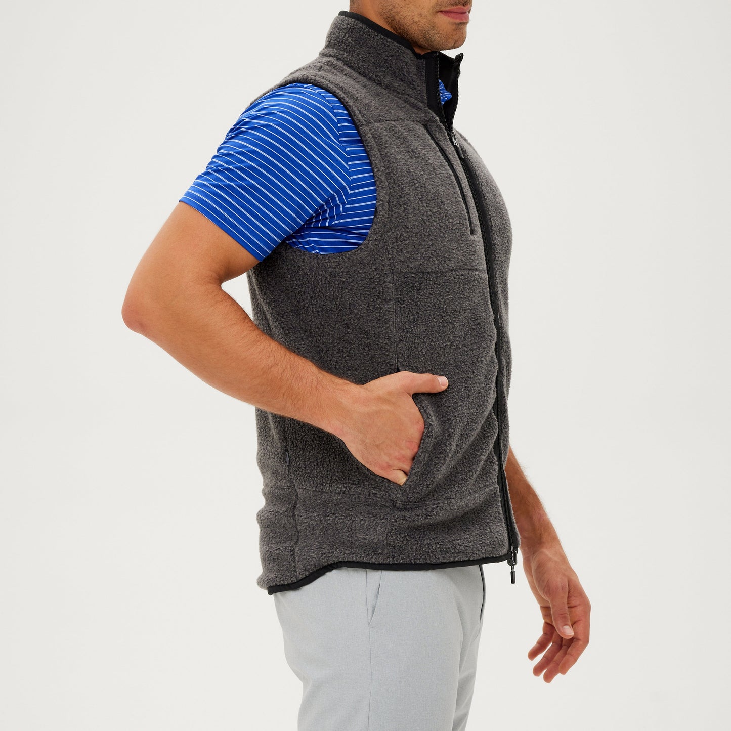 FLEECE REVERSIBLE VEST-SALE