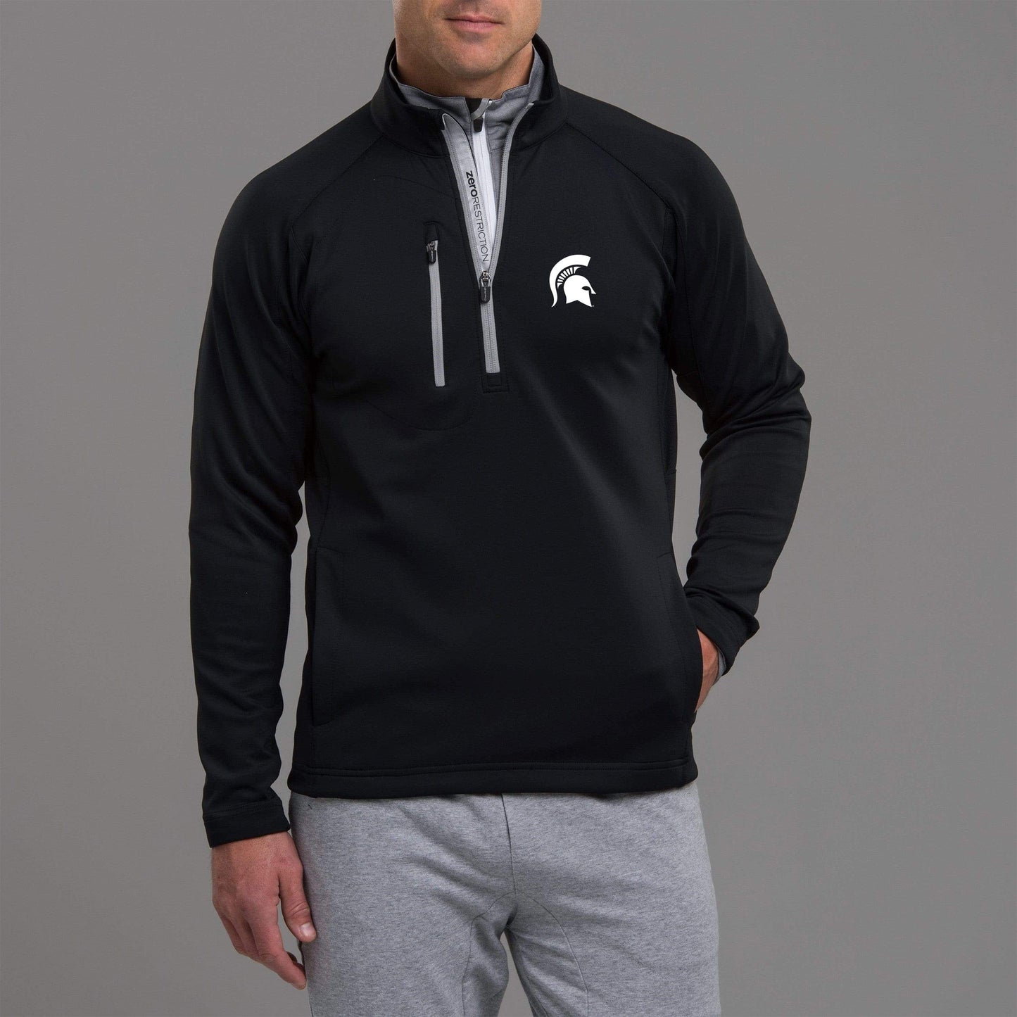 Michigan State | Z500 1/4 Zip Quarter Zip | Collegiate - Zero Restriction