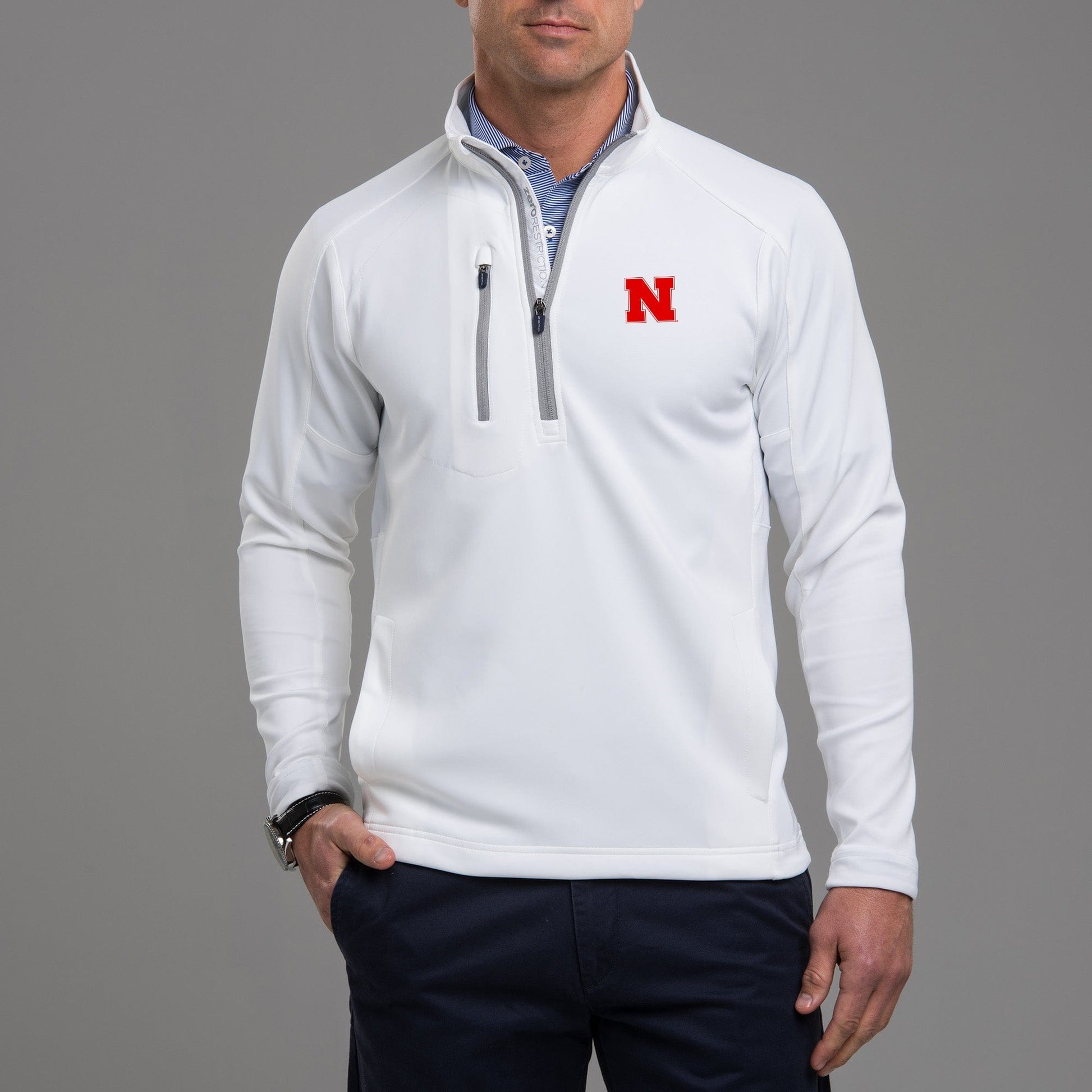 Nebraska | Z500 1/4 Zip Pullover | Collegiate - Zero Restriction